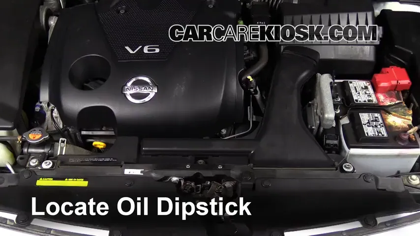 2013 Nissan Maxima SV 3.5L V6 Oil Check Oil Level
